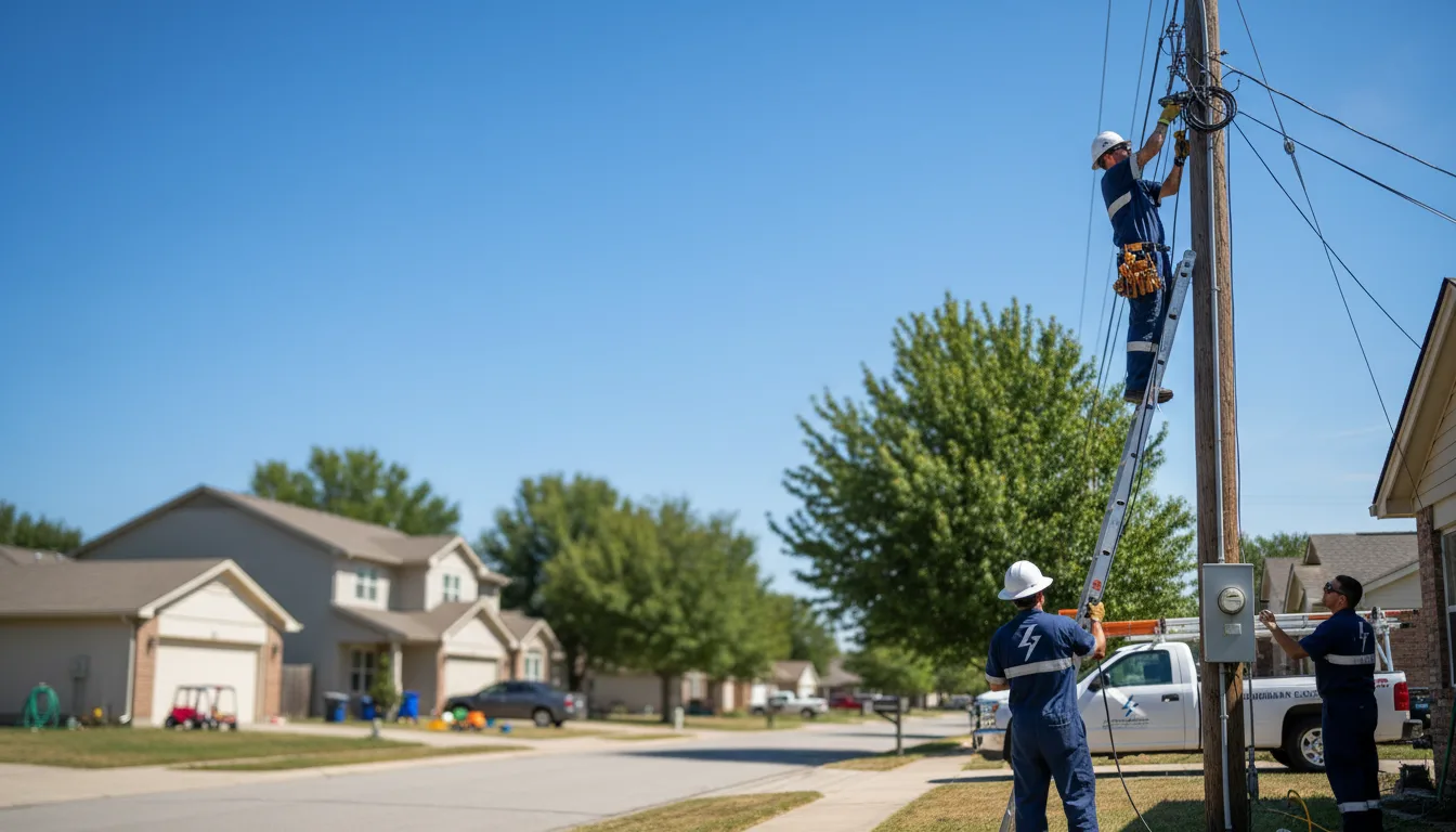 Residential electrician providing installation services in Mantua, OH